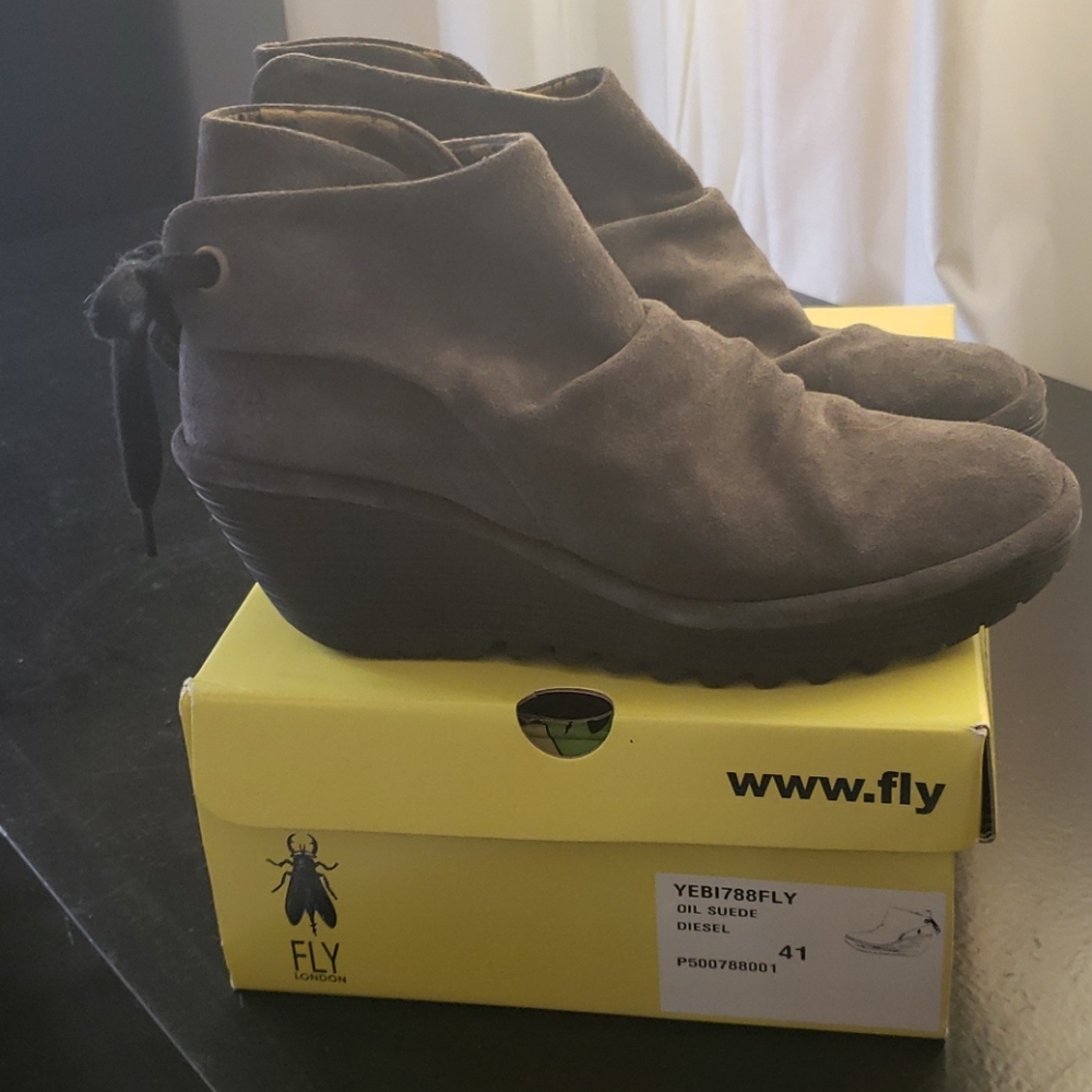 FLY London Grey Booties ❤️